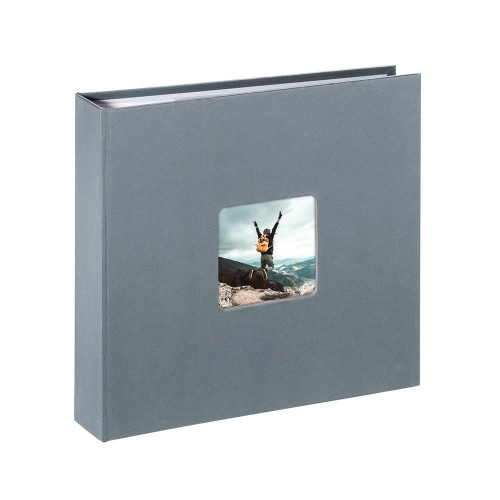 Álbum Fotos 22,5x22cm 80 Folhas Fine Art Cinza