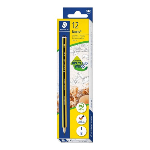 Lápis Carvão Nº1-B Noris 120-1, Cx 12un