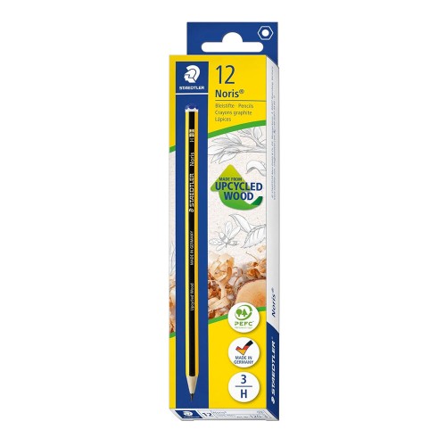 Lápis Carvão Nº3-H Noris 120-3, Cx 12un