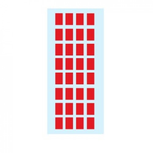 Etiquetas 012x018mm 5Fls 3642 Vermelho Herma 160un