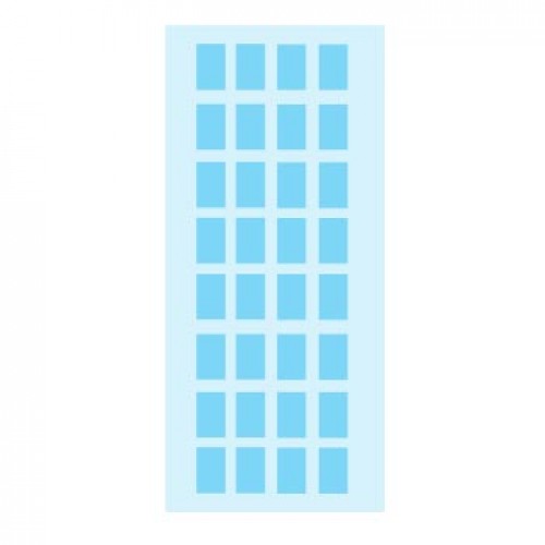 Etiquetas 012x018mm 5Fls 3643 Azul Claro Herma 160un