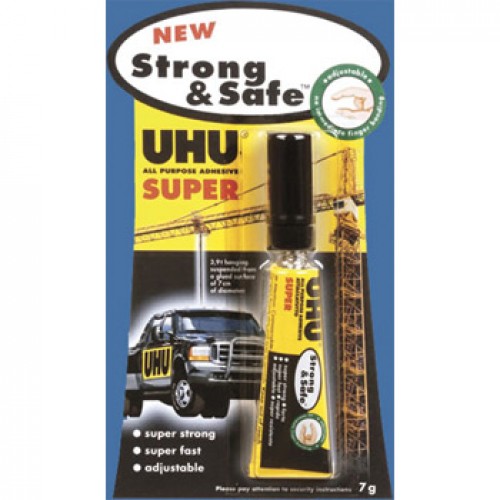 Cola Rápida 7g UHU Strong Safe Blister 1un