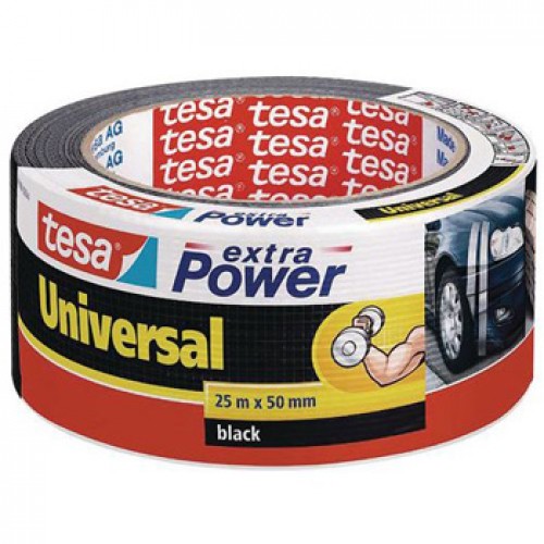 Fita Adesiva Tecido 50mmx50m Multiusos Preto