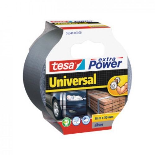 Fita Adesiva Tecido 50mmx10m Extra Power Tesa Cinza