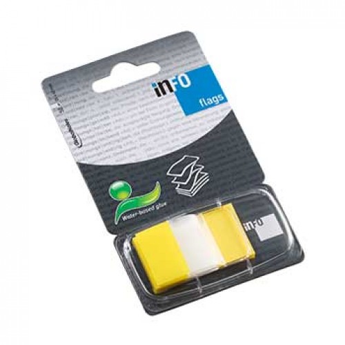 Separadores Adesivos 25x43mm Amarelo 50un