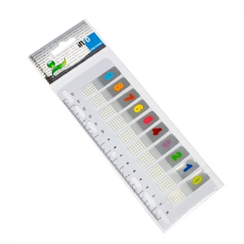Separadores Adesivos 12x44mm Números Sortido 10un