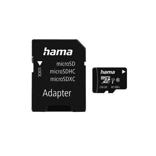Cartão Memória micSDXC 256GB Hama + Adaptador