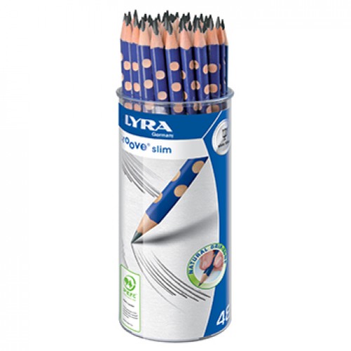 Lápis Carvão Nº2-HB Lyra Groove Slim Grafito Copo 48un