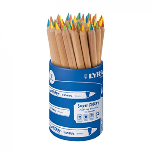 Lápis Cor 36un Copo Lyra Super Ferby 18cm