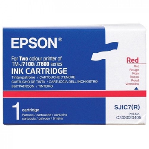 Tinteiro Epson SJIC7 Vermelho C33S020405 5000000 Caracteres
