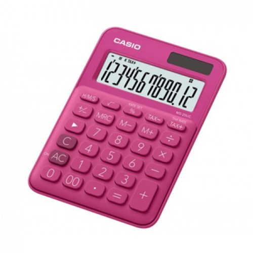 Calculadora Secretária Casio MS20UCRD Vermelho 12 Dígitos