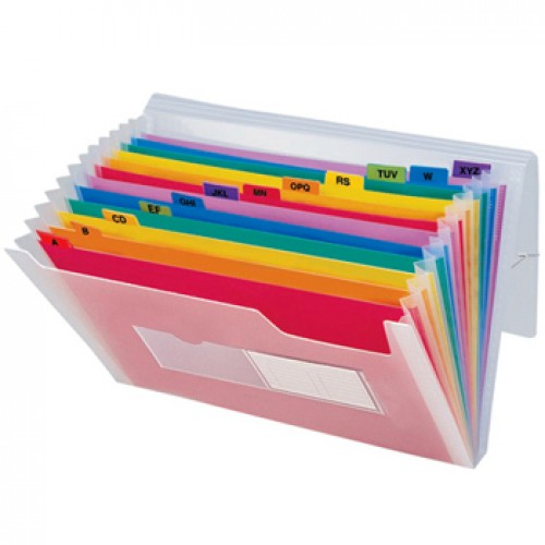 Pasta Classificadora c/Fole PP A5 Transparente