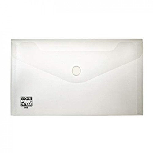 Bolsa Envelope 125x225mm Fecho Velcro Plásti Transp-10un
