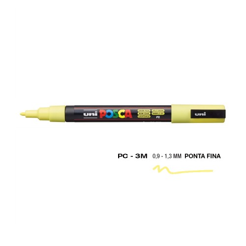 Marcador Uniball Posca PC-3M 0,9mm Amarelo Sunshine (P2) 1un