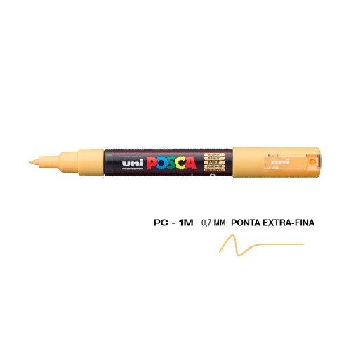 Marcador Uniball Posca PC-1M 0,7mm Apricot (P4) 1un