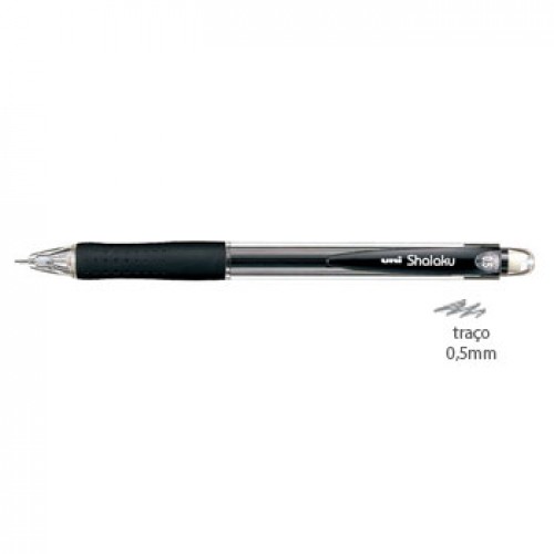 Lapiseira 0,5mm UNI Shalaku M5-100 Preto