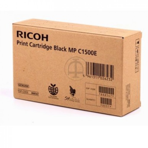 Tinta Ricoh MP-C1500E Preto 888547