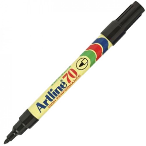 Marcador Permanente Médio Artline 70 1,5mm Preto 1un