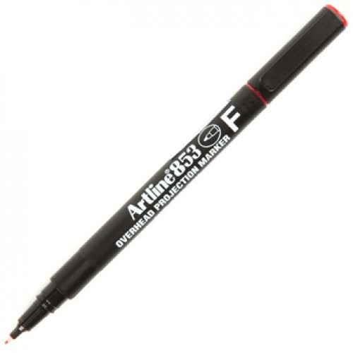 Marcador Permanente Fino Artline 853 0,5mm Vermelho 12un