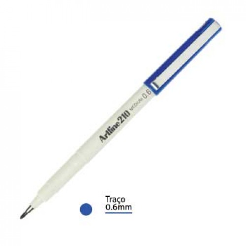 Marcador Médio Artline 210 0,6mm Azul 1un
