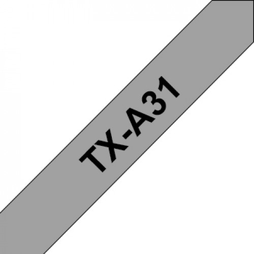Fita Laminada 12mmx15mts Cinzento/Preto