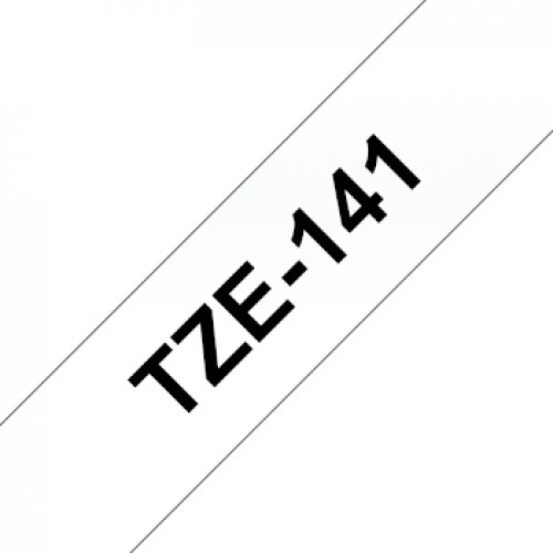 Fita Laminada 18mmx8mts Transparente/Preto
