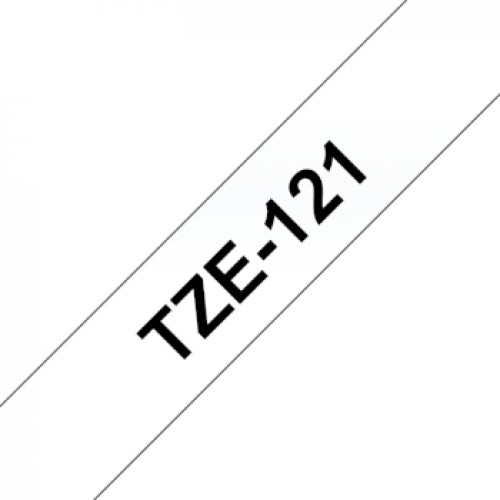 Fita Laminada 09mmx8mts Transparente/Preto