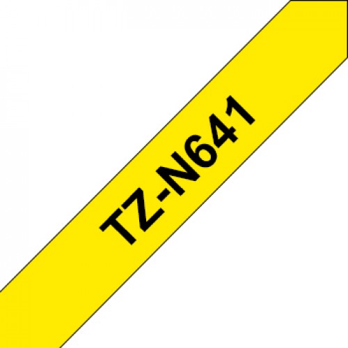 Fita Não Laminada 18mmx8mts Amarelo/Preto