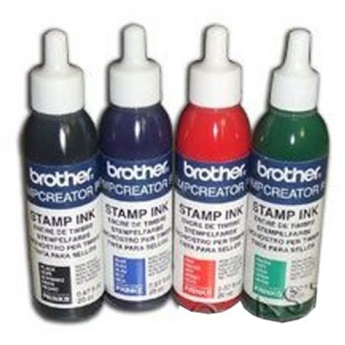 Tinta BROTHER Vermelho para Carimbos 20cc