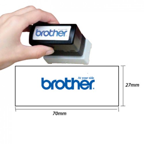 Carimbo 27x70mm Azul Brother PR2770E6P 6un