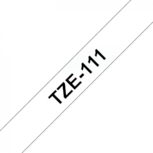 Fita Laminada 06mmx8mts Transparente/Preto
