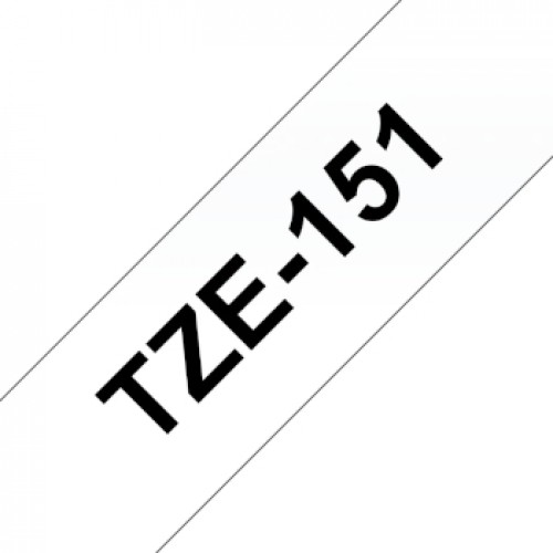 Fita Laminada 24mmx8mts Transparente/Preto