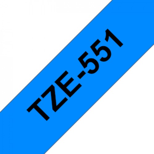 Fita Laminada 24mmx8mts Azul/Preto