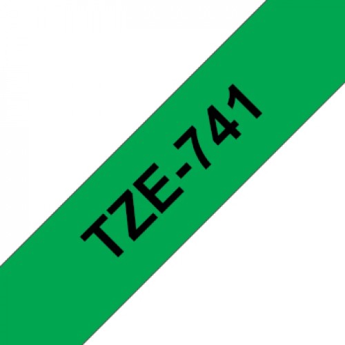 Fita Laminada 18mmx8mts Verde/Preto