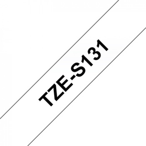Fita Laminada SuperAdesiva 12mmx8mts Transparente/Preto