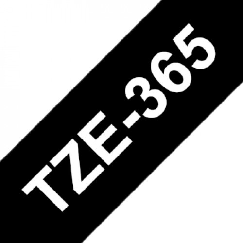 Fita Laminada 36mmx8mts Preto/Branco