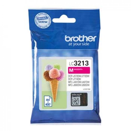 Tinteiro Brother LC3213M Magenta 400 Pág.
