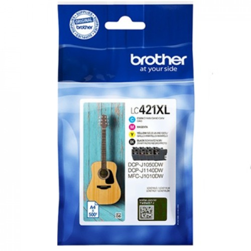 Pack Tinteiros Brother LC421XLVAL 4 Cores 500 Pág.