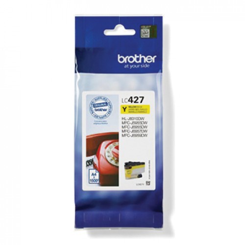 Tinteiro Brother LC427Y Amarelo 1500 Pág.