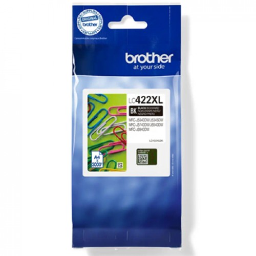 Tinteiro Brother LC422XLBK Preto 3000 Pág.
