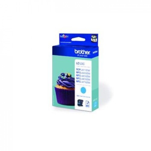 Tinteiro Brother LC123C Azul 6,6ml 600 Pág.