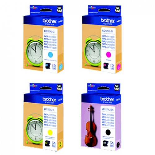 Pack Tinteiros Brother LC127XLVALBP 4 Cores