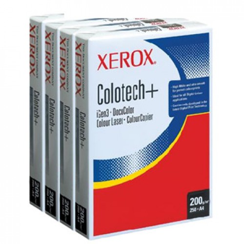 Papel 200gr Fotocopia A4 Xerox Colotech Plus 4x250Fls