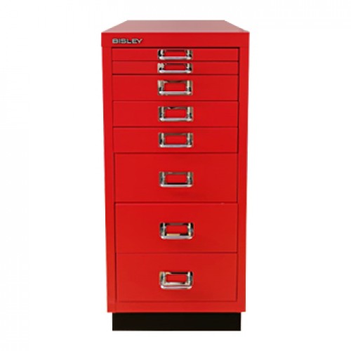 Movel Metal 673x279x429 com 8 Gavetas Vermelho