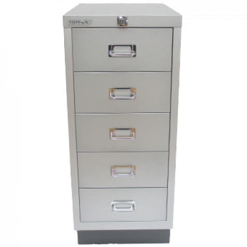 Movel Metal com Fecho 673x279x429mm com 5 Gavetas Silver