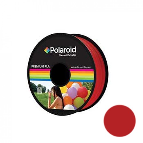 Filamento Universal PLA 1.75mm Polaroid 1Kg Vermelho