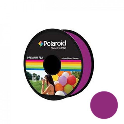 Filamento Universal PLA 1.75mm Polaroid 1Kg Roxo Transp.