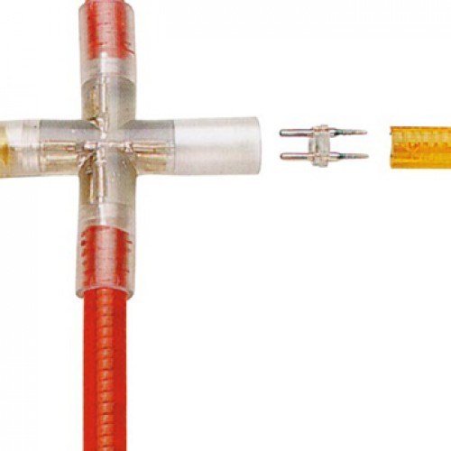 Conector em X para Corda de Luz 1un