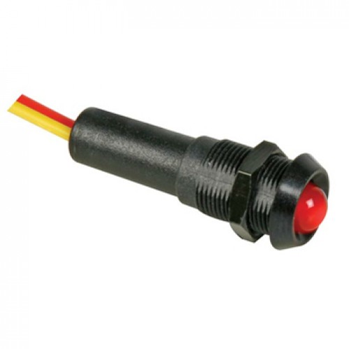 LED Vermelho Flash com Painel de Suporte Preto