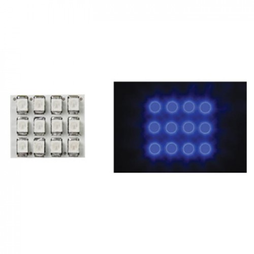 Dome Light com LEDs Azuis 12V 17x20mm